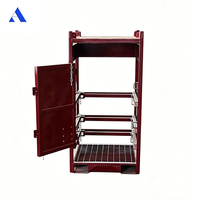 Conteneur porte-bouteilles de gaz offshore DNV 2.7-1 Standard 12 ou 16 pièces avec cadre de levage, ensemble de supports pour bouteilles d'azote