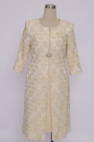 Nouvelle Collection 2026 : Robes de Cérémonie Femme de Haute Qualité en Brocart avec Motif Floral Élégant