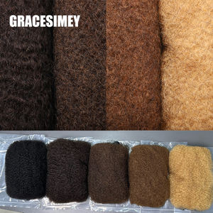 Extensiones de Cabello Humano Remy Brasileño <span class=keywords><strong>Afro</strong></span> Rizado, Marca MAYQUEEN, 100g, Sin Procesar, Doble Trama a Máquina, para Trenzas - Product Image 1