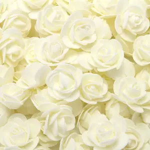 500 teile/beutel Mini PE Schaum Rose Blumen kopf Künstliche Rose Blumen Handgemachte DIY Hochzeit Home Decoration Festliche Party zubehör