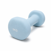 Haltère en PVC givré de 1 kg - Haltère en fonte antidérapant pour entraînement aérobie à domicile, fournisseur en gros de marques privées