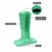 Bâtonnet à mâcher en latex naturel pour chien, pour le nettoyage des dents, en caoutchouc, vert menthe, jouet pour animaux de compagnie, vente en gros, OEM