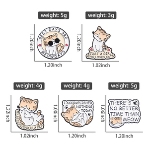 Simpatici spille in metallo per gatti scritte personalizzate il mio migliore amico è un gatto divertente spilla con risvolto in smalto per regali creativi per bambini - Product Image 4