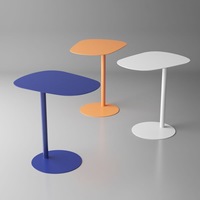 Table d'appoint compacte convertible en fer noir pour salon, meuble moderne pour canapé