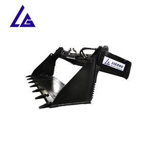 Seau multifonctionnel Skid Steer, intégrer quatre opérations: chargement, bulldozing, nivellement et serrage, haute efficacité de travail - Product Image 6