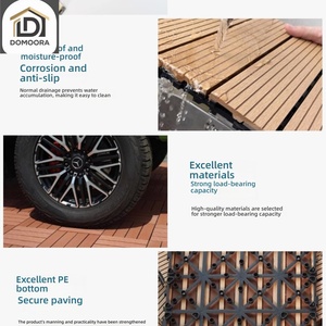 Piastrelle per Esterni Effetto Legno 3D Impermeabili, <span class=keywords><strong>Pavimentazione</strong></span> a Incastro per Patio, Balcone e <span class=keywords><strong>Giardino</strong></span> - Product Image 5