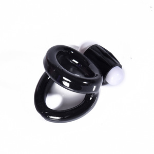 Vente chaude transfrontalière : Anneau pénien à double vibration en silicone médical pour homme, équipement d'exercice pour retarder l'éjaculation, articles sexuels pour couples adultes - Product Image 4
