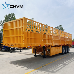 <span class=keywords><strong>Prix</strong></span> d'usine de haute qualité <span class=keywords><strong>3</strong></span> <span class=keywords><strong>essieux</strong></span> chargeant 60 80 tonnes clôture de transport de marchandises agricoles semi-<span class=keywords><strong>remorque</strong></span> - Product Image 2