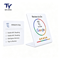Carte NFC Google Review Originale Authentique avec Puce 215, Carte Google Restaurant Autoportante pour Bonnes Évaluations, Matériau PVC