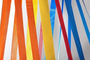 VINET 100m/롤 고강도 화물 리프팅 폴리에스터 웨빙 스트랩 25mm/38mm 웨빙 슬링 화물 고정 용 - Product Image 2