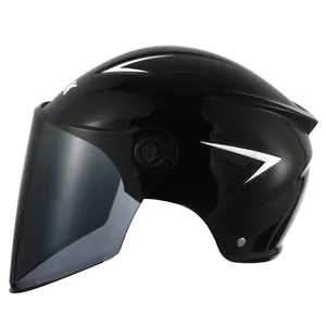 工厂定制摩托车头盔夏季晒黑半脸摩托车头盔casco de motocicleta