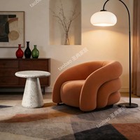 Canapé-lit une place en velours style crème, luxe léger, avec pieds en métal pour salon, salon de beauté et magasin de vêtements
