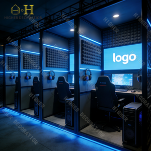 Design Futuristico per Sala Giochi, Ampio Divano Confortevole e Set di Mobili Premium per Bar di E-sports - Product Image 1