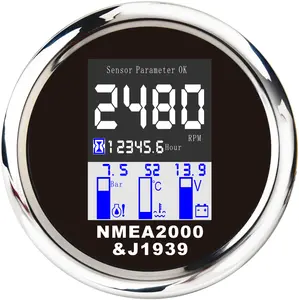 Тахометр NMEA2000, счетчик часов, вольт, температура воды, измеритель давления масла, GPS, спидометр