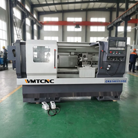 Tour CNC à haute précision WMT Modèle CK6140X500/750/1000/1500mm avec mandrin hydraulique pour le métal, commande Fanuc