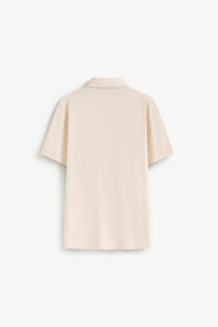 เสื้อเชิ้ตผู้ชายสวมใส่สบาย ทรงเข้ารูป สไตล์ลำลอง ผ้าฝ้ายถัก ระบายอากาศได้ดี แขนสั้น ลายพิมพ์ คอเสื้อตัดสี - Product Image 5