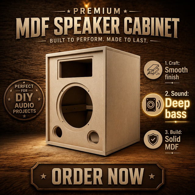Factory Direct Custom MDF Empty Speaker Cabinet High Density Wooden Loudspeaker Enclosure Box for HiFi OEM