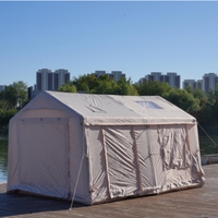 Tente de camping gonflable portable imperméable de 12 mètres carrés avec tissu Oxford 420D