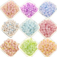 100 Stuks 8Mm Glazen Kralen Ronde Gradiënt Losse Handgemaakte Diy Kristal Kralen Voor Armbanden Sieraden Maken