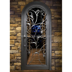 Newest design top quality glass door philippines prices wrought iron and glass door - Product Image 1