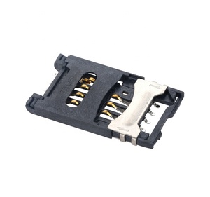 Connecteur de <span class=keywords><strong>carte</strong></span> micro <span class=keywords><strong>SIM</strong></span> MUP 6 broches, support de <span class=keywords><strong>carte</strong></span> micro <span class=keywords><strong>SIM</strong></span>, borne de soudure SMT pour circuit imprimé, connecteur électrique pour téléphone portable, vente en Israël et en Inde - Product Image 2