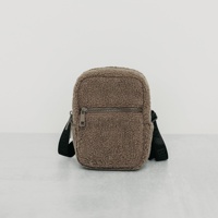 Sac banane unisexe léger en polyester Sherpa personnalisable avec broderie, fermeture éclair réglable à la taille, pour activités de plein air, décontracté et voyage
