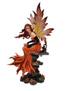 Figura Decorativa <span class=keywords><strong>de</strong></span> Resina <span class=keywords><strong>de</strong></span> Alta Calidad con Diseño <span class=keywords><strong>de</strong></span> Hada <span class=keywords><strong>de</strong></span> las Cuatro Estaciones y Dragón - Product Image 4