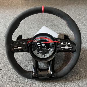 Volant en fibre de carbone pour Mercedes Benz AMG W204 W205 W211 W203 W212 W176 W213 Cla W210 W124 W177 W221 - Product Image 4