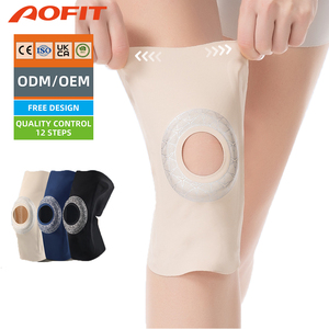 Genouillères Aofit de compression réglables pour la course, stabilisateur d'articulation à absorption des chocs, soutien invisible du ménisque et de la rotule pour hommes - Product Image 1
