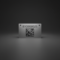 Logo personnalisé argenté brillant avec bords gaufrés, étiquette métallique en nickel électroformé 3D brossé pour l'électronique sonore