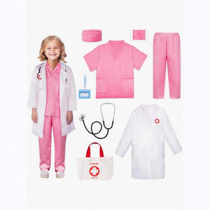 Blouse blanche pour enfants, uniforme d'infirmière, robe de chirurgien, vêtements de travail pour tout-petits, pour expériences scientifiques et jeux de rô<span class=keywords><strong>le</strong></span> - Product Image 3