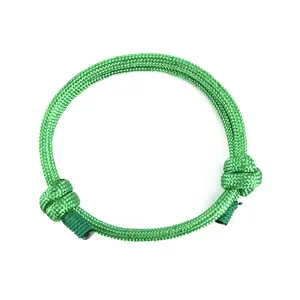 Nuovo braccialetto di corda dell'ombrello del cavo del filo dei gioielli di sopravvivenza regolabile intrecciato fatto a mano 550 per i regali