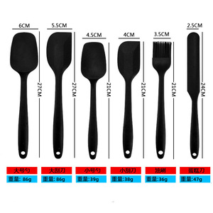 Espátula de Silicona para Repostería, Juego de 6 Utensilios de Cocina, Cepillo de Silicona, Espátula Pequeña - Product Image 6