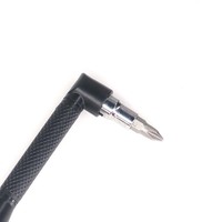 Clé à cliquet à angle droit 1/4, type L, double embout, 6,35 mm, manche en acier au carbone, 20 embouts de tournevis hexagonaux étroits