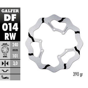 Galfer Race disco freno anteriore per Honda CRF 450R 02-14 UTV parti e accessori - Product Image 1
