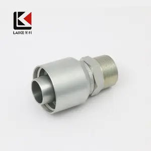 15611 MALE NPTF One Piece Crimp Hose Fitting For 1SN/2SN/4SP Hose Parker 43 Series 10143