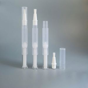 Envase vacío de plástico transparente redondo de 1.5ml-5ml para brillo labial, aceite para cutículas, esmalte de uñas, accesorios de maquillaje, pincel giratorio, cosmético - Product Image 1