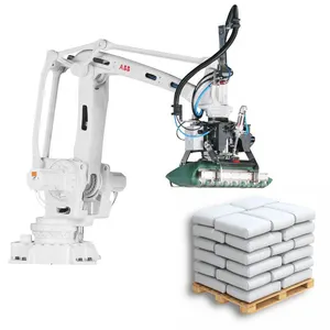 25kg Automatic High Speed Arm Robot Palletizing System Robot Bags Palletizer For Bags