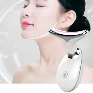 Taşınabilir anti-kırışıklık yüz germe makinesi güzellik cihazı yüz ve boyun kaldırma masajı için kırışıklık giderici elektrikli cilt Tighteni