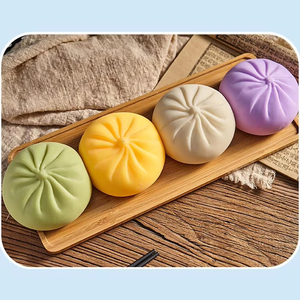Boules anti-stress colorées en forme de raviolis, jouets sensoriels Fidget, jouets sensoriels en forme de nourriture, boules à presser en forme de pain à la vapeur, cadeaux - Product Image 6