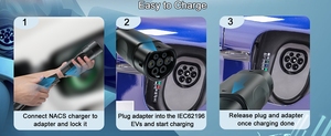 Adaptateur EV 32A AC NACS vers <span class=keywords><strong>Type</strong></span> <span class=keywords><strong>2</strong></span>, <span class=keywords><strong>prise</strong></span> de conversion <span class=keywords><strong>Tesla</strong></span> vers IEC 62196 pour voitures électriques européennes - Product Image 5