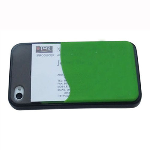 Silicone Cell Phone Wallet Sticky on Mobile Phone Card Holder