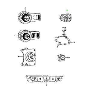 สวิตช์ไฟเบรก Dodge Ram 68349583AA แบบปุ่มสำหรับเปลี่ยนซ่อม - Product Image 4