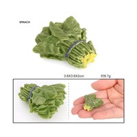 Figurines réalistes de modèle de légumes chou, carotte, oignon, épinard, maïs, babeurre, soja jouets éducatifs d'apprentissage cognitif