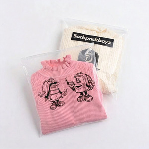 ถุงซิปล็อคพลาสติกใสแบบกำหนดเอง ถุงซิปแบบฝ้าพร้อมโลโก้ - Product Image 2
