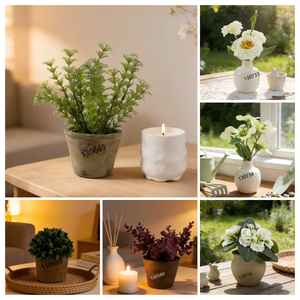 Planta Artificial de Bambú de la Suerte en Maceta de Plástico Mate Degradado de 45 cm, Decoración de Mesa Feng Shui para Oficina y Sala de Estar - Product Image 3