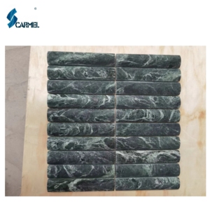 Materiale misto mattonelle di marmo cucina Backsplash fabbrica vendita direttamente in pietra naturale opaca curvo mattonelle di marmo <span class=keywords><strong>travertino</strong></span> mosaico - Product Image 5