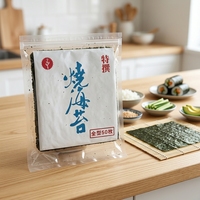 Vente d'usine : Snacks de Nori sains, croustillants, séchés et grillés, type algues à sushi