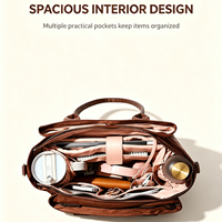 Grand sac fourre-tout tendance pour femmes, sac à main en nylon imperméable, sac fourre-tout quotidien avec pochette rembourrée pour ordinateur portable de 15,6 pouces, sac à bandoulière souple