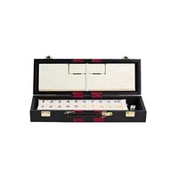 Deluxe-Unisex-Hohe Qualität Lederholzregale für Rummy-Spiele Spaß Familie Brett-Spiel-Set Boxverpackung hintenseitig inspiriert
